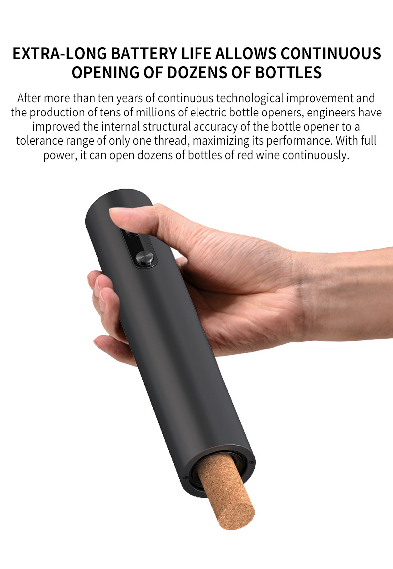 Electric wine bottle opener, plastic material automatic bottle opener, wine opener, electric bottle opener manufacturer pic 10