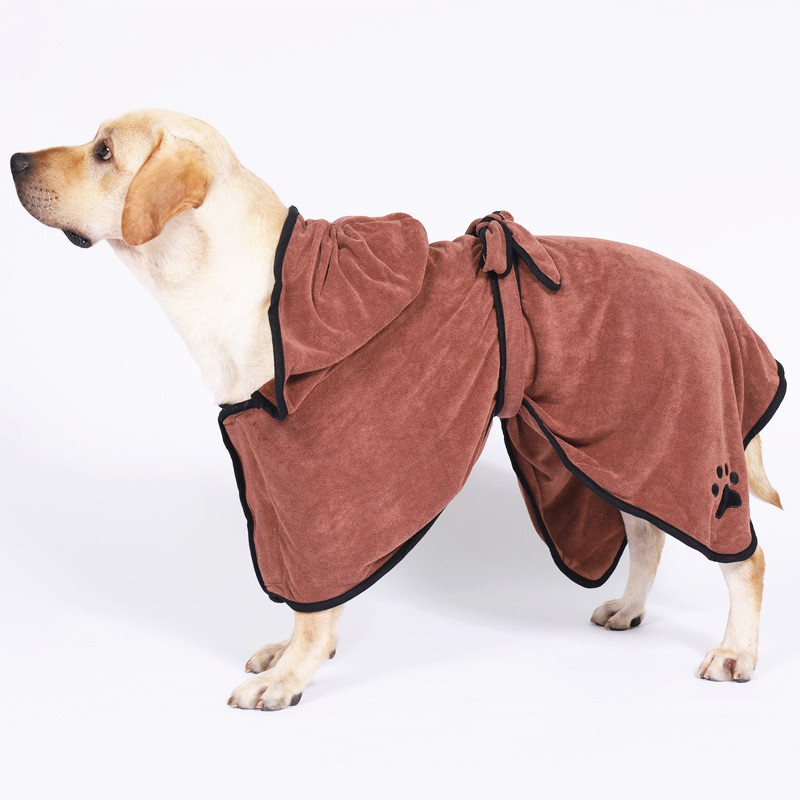 Pet bathrobes, highly absorbent dog towels, high-quality, soft and comfortable super fiber cat bath towels pic 8