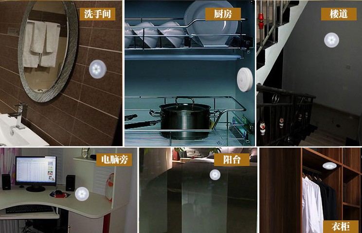Wholesale LED human body sensor light control night light, aisle wardrobe cabinet, trunk sensor light, milk feeding light pic 4