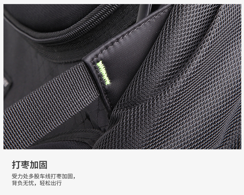 Factory direct sales of Biao Wang's new business backpack for men, nylon water-resistant, outdoor leisure sports shopping pic 10