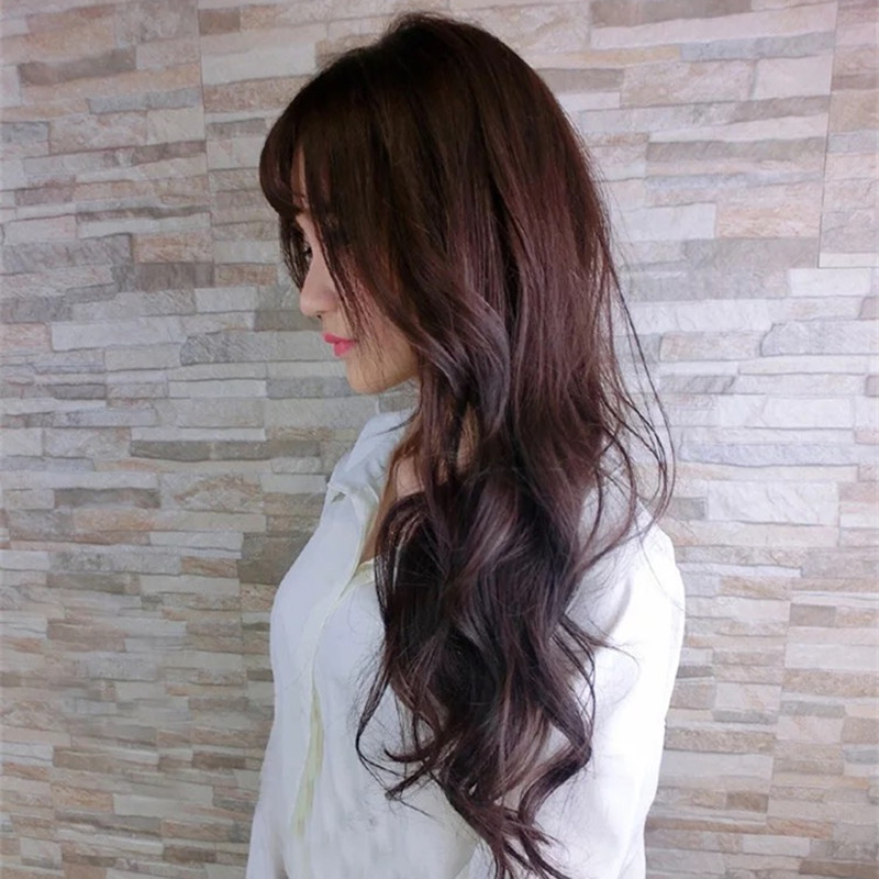 Fabricante en stock europa y Estados Unidos moda transfronteriza peluca mujer largo cabello rizado aire franja abuela gris amazon nuevos productos headset pic 9