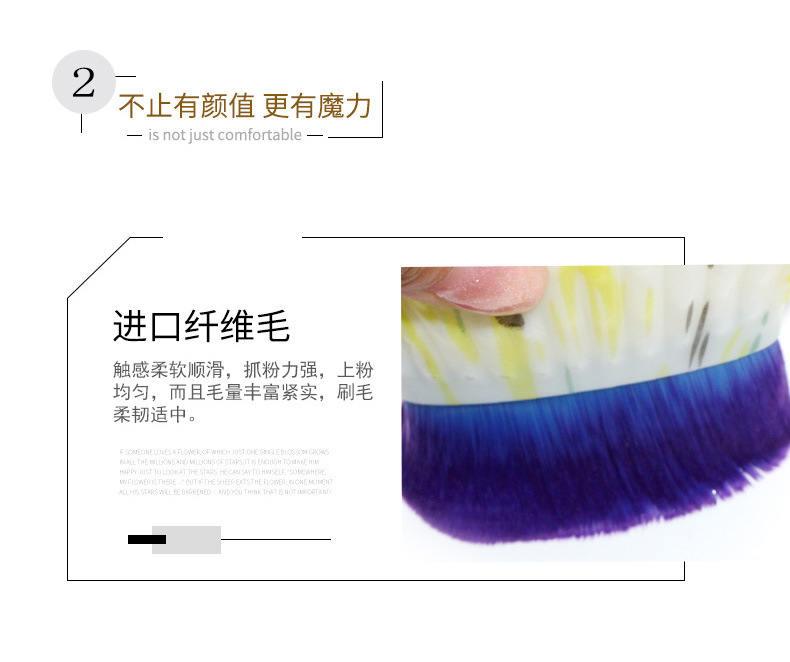 Factory direct sales of cross-border fan-shaped shell-shaped foundation brushes, single multi-functional semi-circular blush brushes and beauty brush tools pic 6