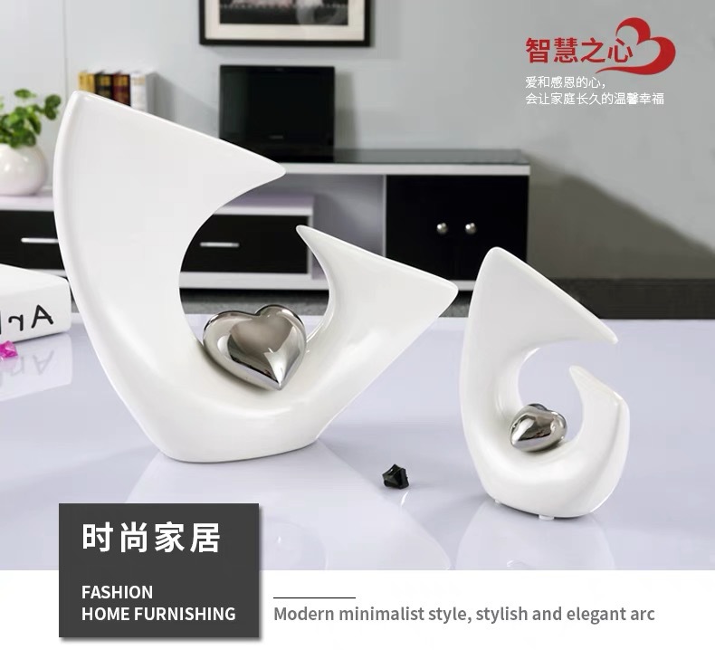 Chinagoods ceramic Ornaments modern wine cabinet Ornaments light luxury living room entrance hall office study simple home decorations ceramic Ornaments souvenirs pic 1