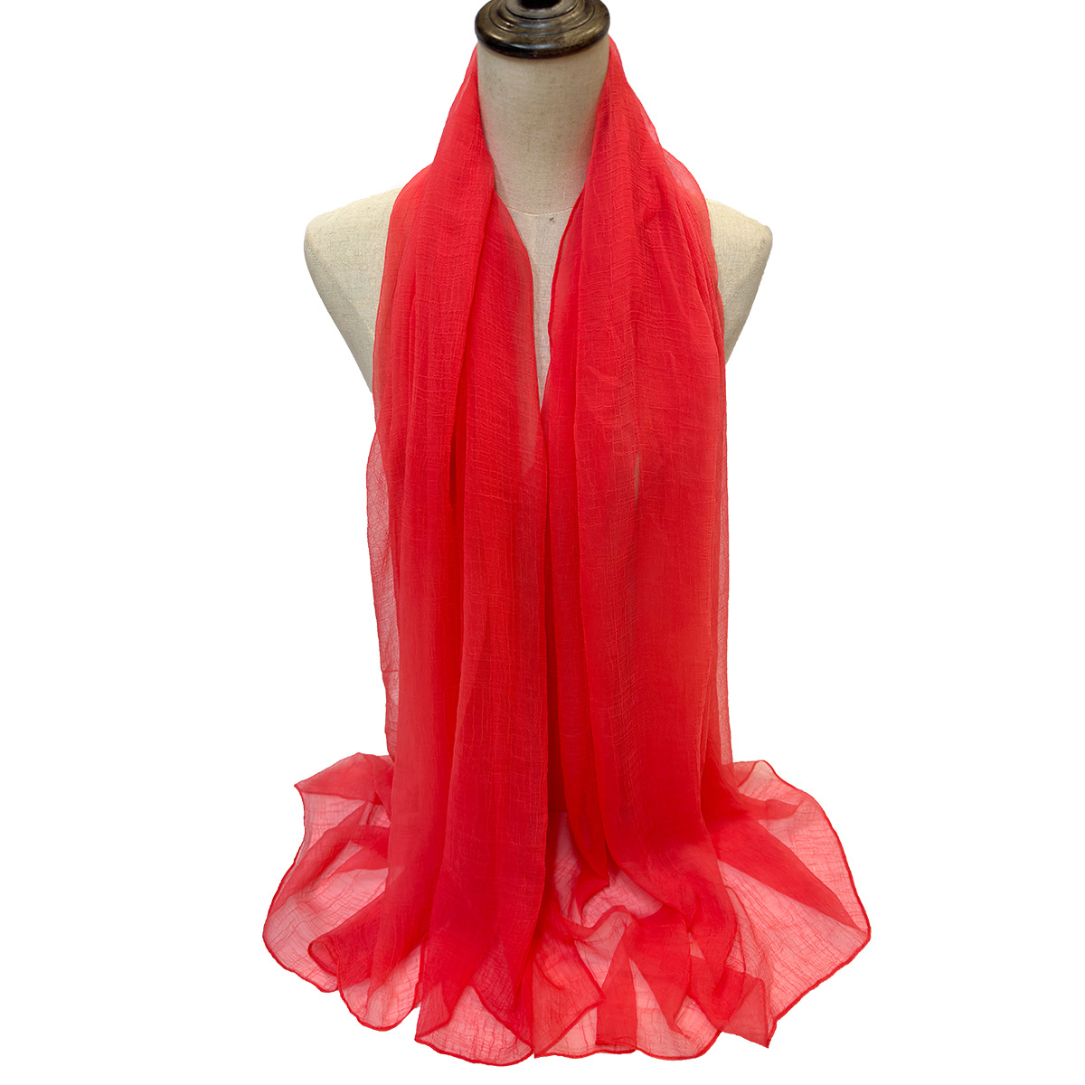 新款欧美出口纯色夏季防晒丝巾沙滩巾披肩 工厂批发定 制详情15