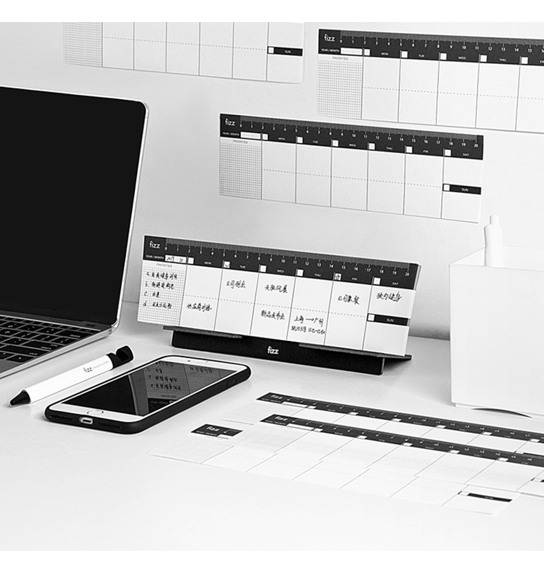 广博飞兹fizz每日计划本日程本周计划本备忘录桌面小台历FZ335014详情13