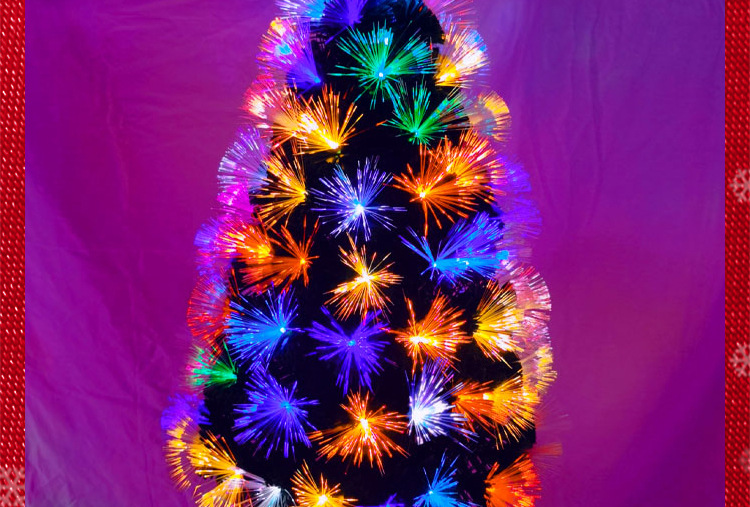 Shengfa 1.8M colorful light Feather Christmas Tree, household simulation Large luminous Christmas PVC tree factory wholesale pic 36