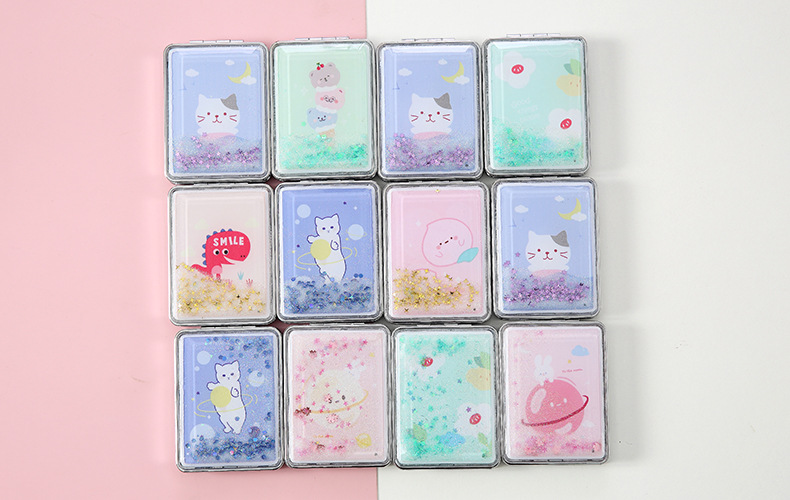 创意折叠小镜子随身携带卡通化妆镜抖音网红小姐姐便携旅游小镜子详情24