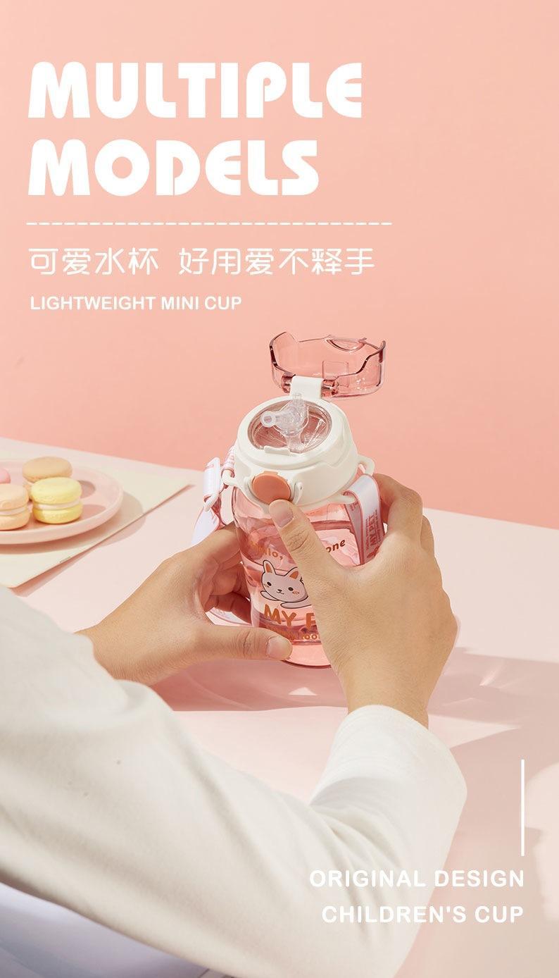 草莓生活Tritan塑料水杯儿童吸管杯卡通杯子夏季学生运动水壶刻详情13