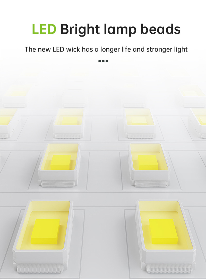 New high-brightness rechargeable LED lighting dual-light yellow and white solar floodlight emergency outdoor campsite hand-held lamp pic 16
