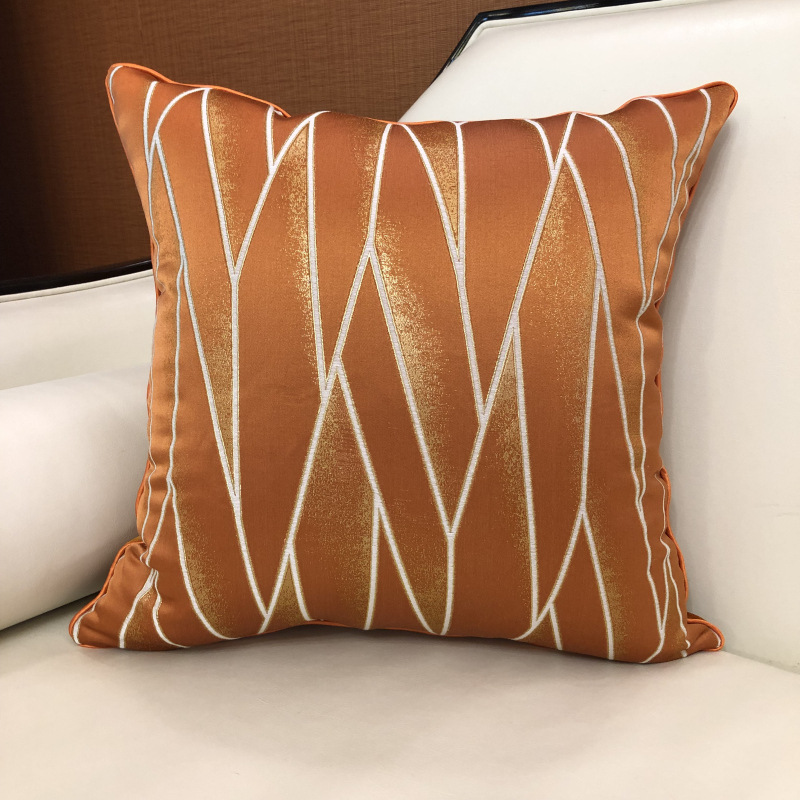 厂地货源样板房简约现代抱枕 线条风靠枕套 跨境ebay亚马逊靠垫套详情14