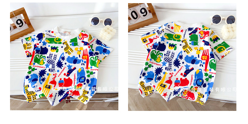 儿童短袖T恤日系Miki夏季薄款2025年女童短袖批发中小童外贸童装详情22