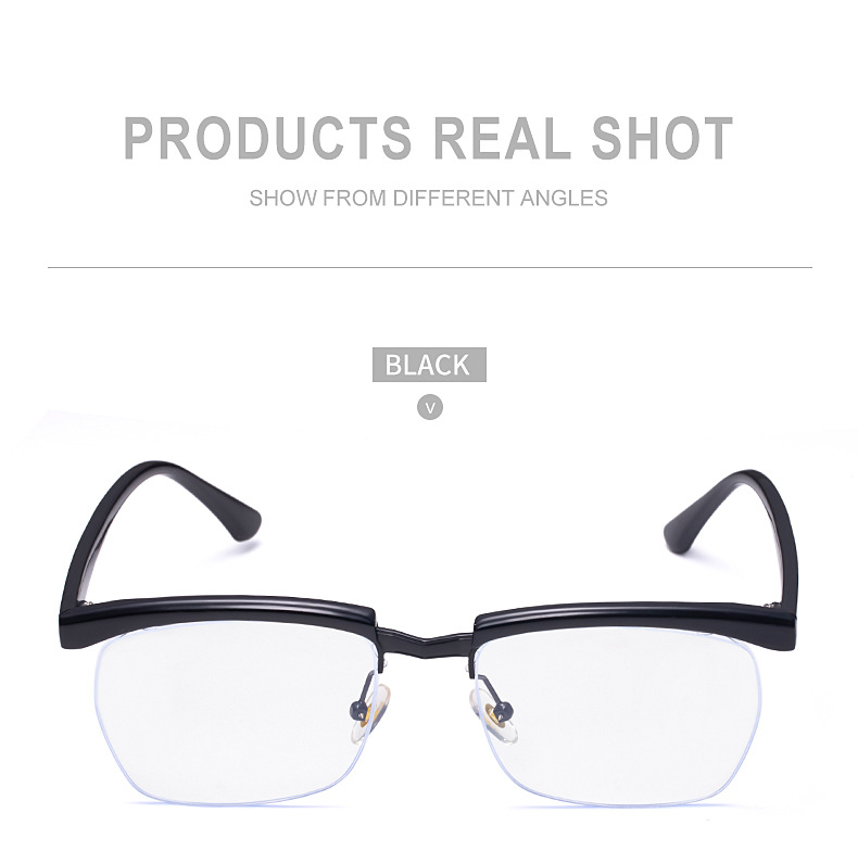 The 2021 new semi-framed glasses of the same style as the gangster legend Tom Hardy can be paired with myopia and anti-blue light WY12 pic 43