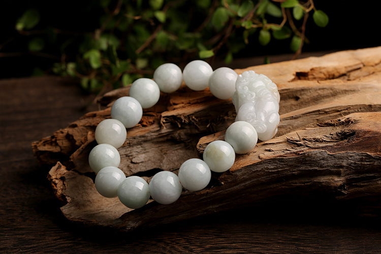 Natural jade and jade PI Xiu bracelet for couples, A genuine hand-woven jade PI Xiu bracelet pic 13