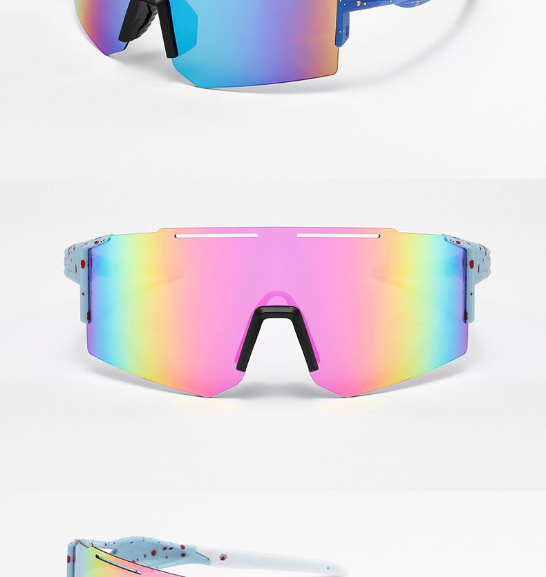 新款跨境欧美炫彩骑行眼镜男连体户外运动墨镜跨境女山地车风镜详情12