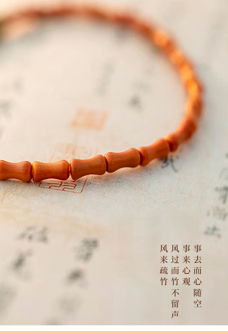 橄榄核手串成品送闺蜜男友原创设计佛珠文玩手串节节高升手串竹节文玩手串文玩佛珠详情10