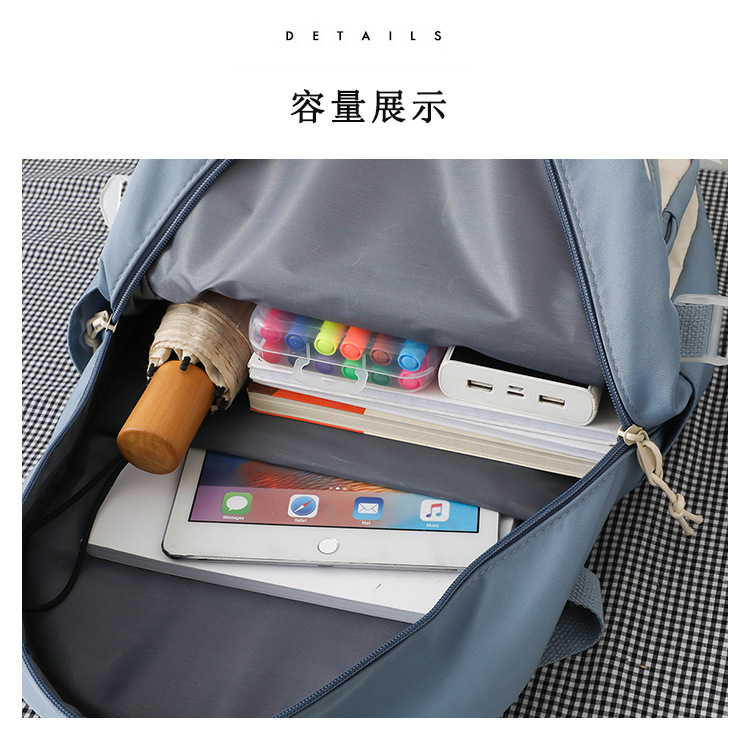 New student schoolbag, Japanese-style cute and fresh girl backpack, large capacity for junior high school students, trendy backpack for primary school boys pic 44
