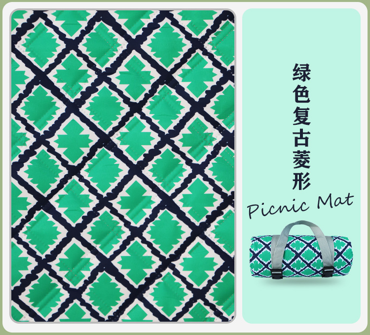 复古民族风印花野餐垫户外野餐草坪防滑垫踏春露营野餐布帐篷地垫详情9