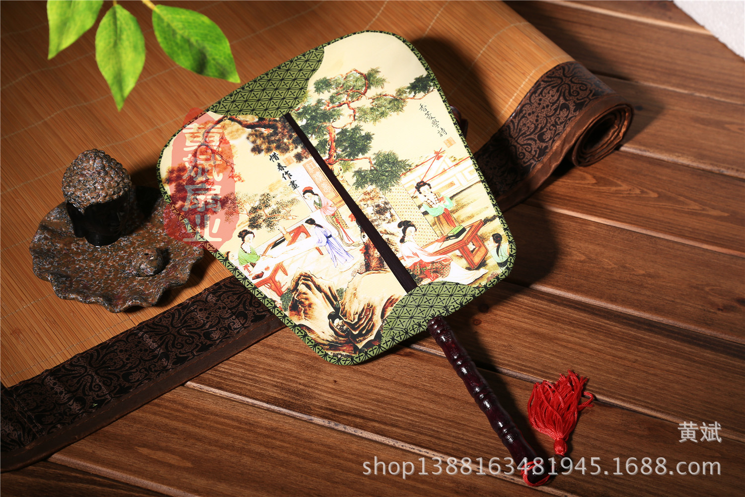 古典宫扇*古典舞蹈扇子*高级双面真丝宫扇*红楼梦*团扇*工艺扇详情16