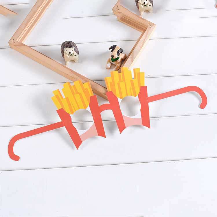 定制LOGO纸制环保创意生日派对眼镜派对布置眼镜儿童卡通装扮眼镜详情7