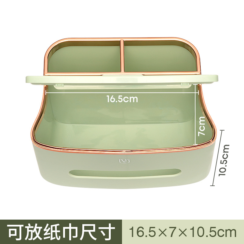 Weijian 6255 Tissue box, Nordic plastic living room desktop tissue storage box, multi-functional tissue box, household wholesale pic 10