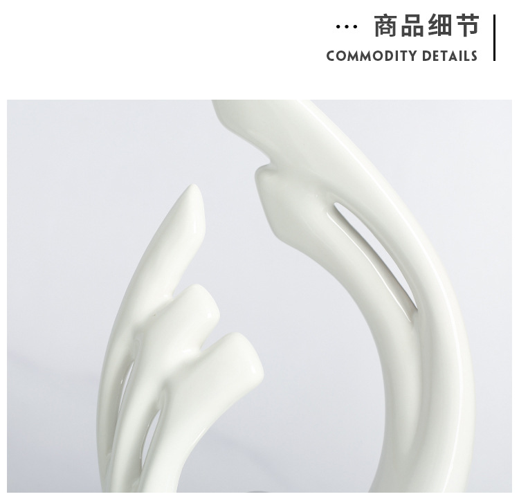 Cross-border simple ceramic ornaments, creative handicrafts, wine cabinets, TV cabinets, decorative items, home ornaments, porcelain souvenirs pic 7