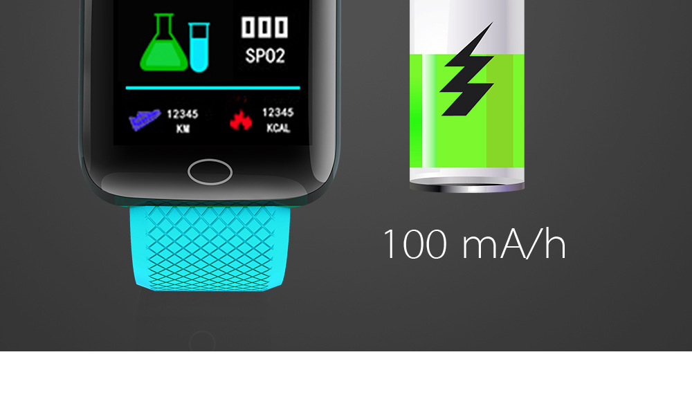 116plus Color Screen smart sports step count, heart rate, blood pressure, call information reminder function, wristband, cross-border gift pic 22