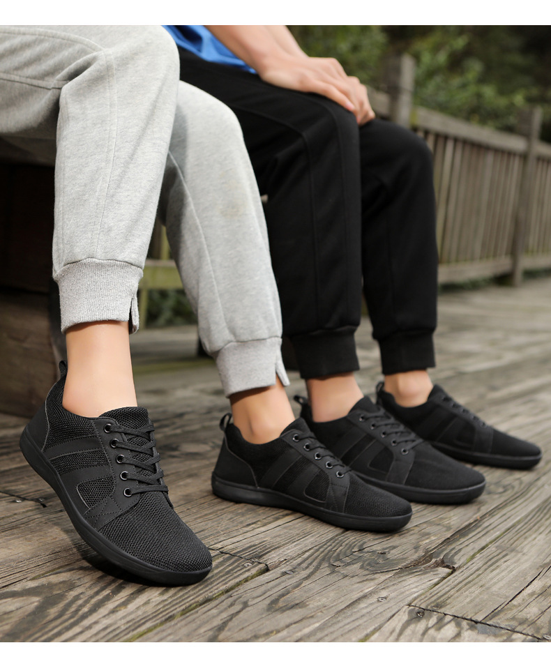 2024爆款平底休闲鞋男女宽楦飞织运动鞋情侣健身宽掌鞋详情20