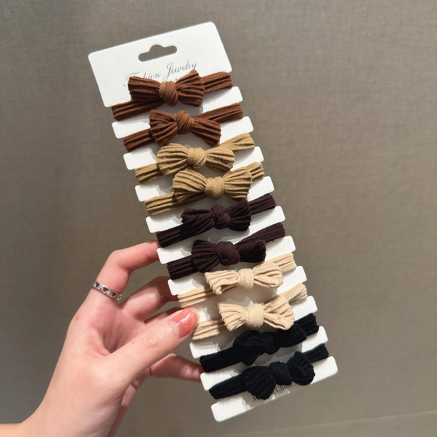 创意款简约蝴蝶结头绳大肠发圈百搭不伤发高弹力发绳加粗皮筋批发详情8