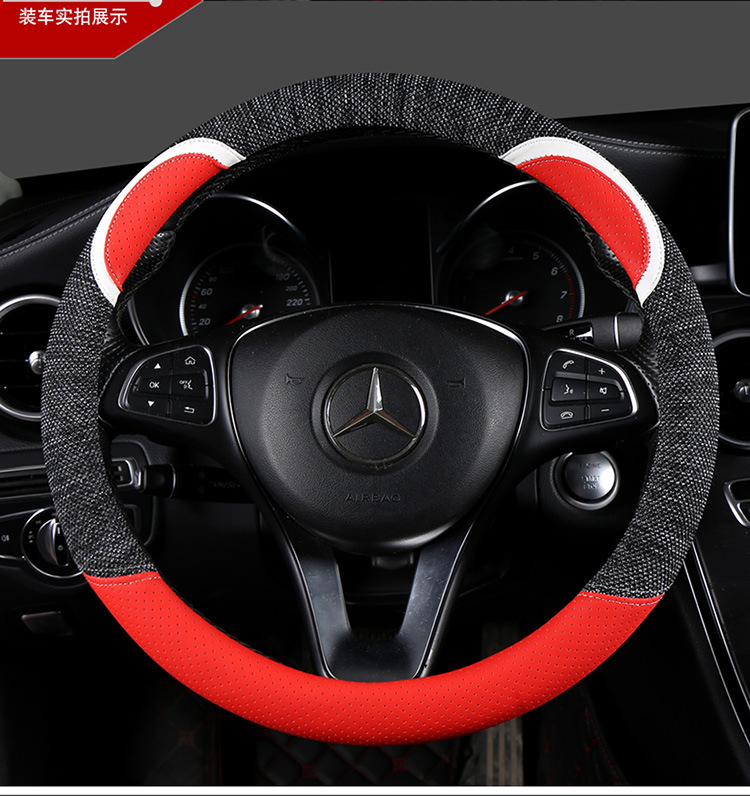 新款适用于丰田凯美瑞雷凌双擎E卡罗拉致炫CHR荣放汉兰达方向盘套详情9