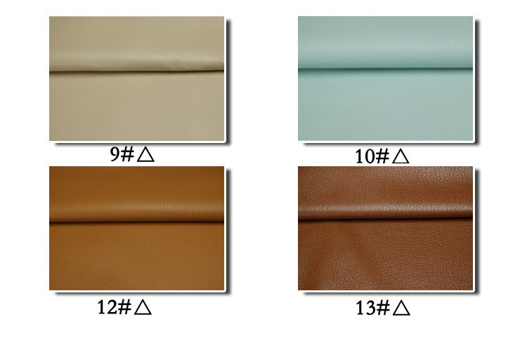 Factory stock: Textured base PU large lychee pattern leather fabric, bedside soft packaging decorative leather seat cushion sofa artificial leather pic 10