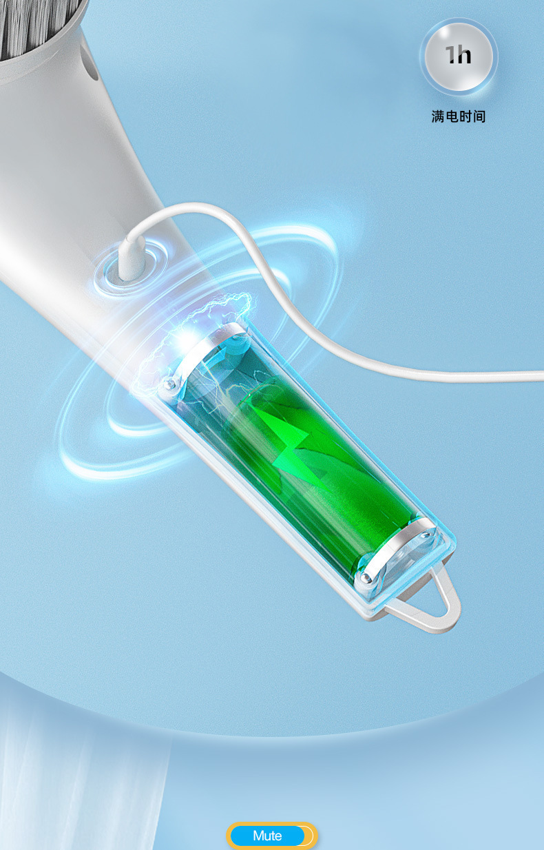 Wholesale of new electric cleaning, multi-functional dishwashing brush, tile brush, kitchen and household handheld wireless cleaning pic 13