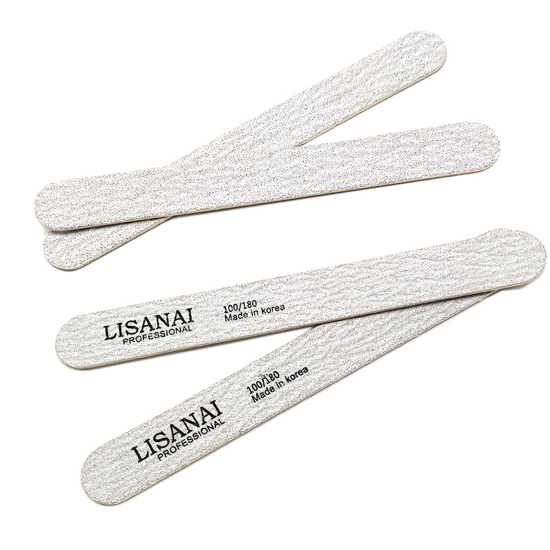 Short, straight wood veneer file, sandpaper, nail shaping, dust and sand, professional manicure 12.7, nail grinding and sanding shanilak pic 6