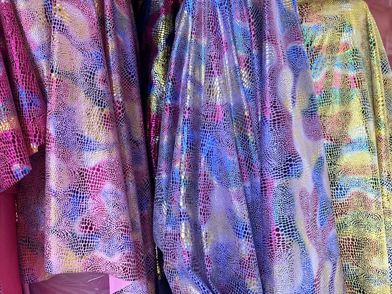 Wholesale of national trend polyester super soft simulated flying dragon doll fabric, toy accessories, dinosaur pattern short plush fabric, and seven-color velvet fabric pic 11