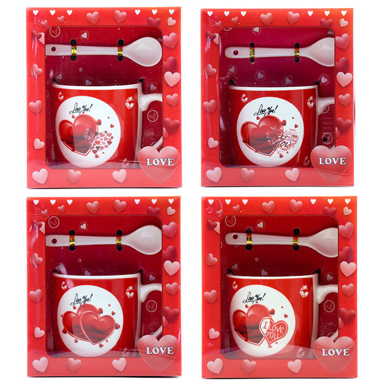 OEM Valentine's Day cups, ceramic cups, coffee cups, spoon sets with handles, small water cups, couple gifts, girls' cups, Qixi Festival gifts, festival supplies, factory direct supply, support, guest logo pic 10