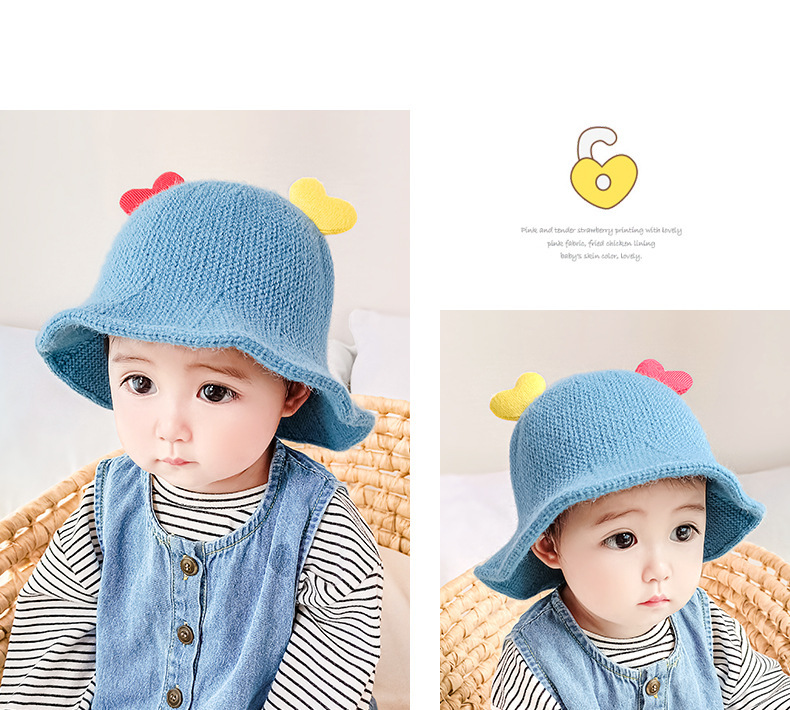 婴儿宝宝帽子防飞沫防护帽秋冬季毛线男童女童儿童隔离遮脸面罩冬详情10