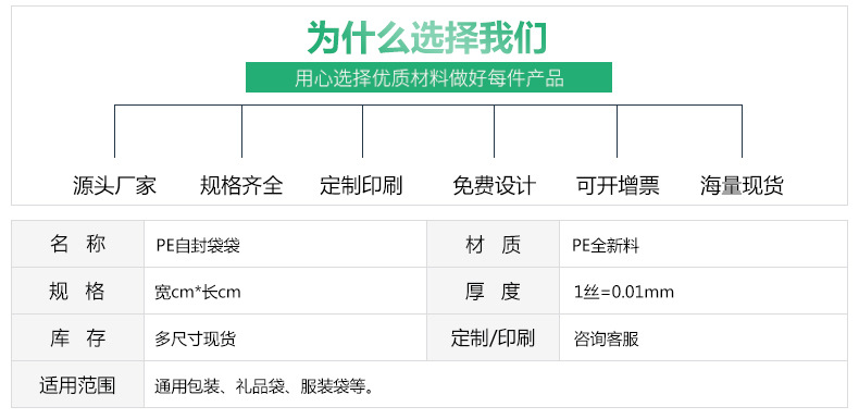 厂家直销pe骨袋自封袋拉链袋密封袋pe印刷封口袋塑料包装袋批发详情125