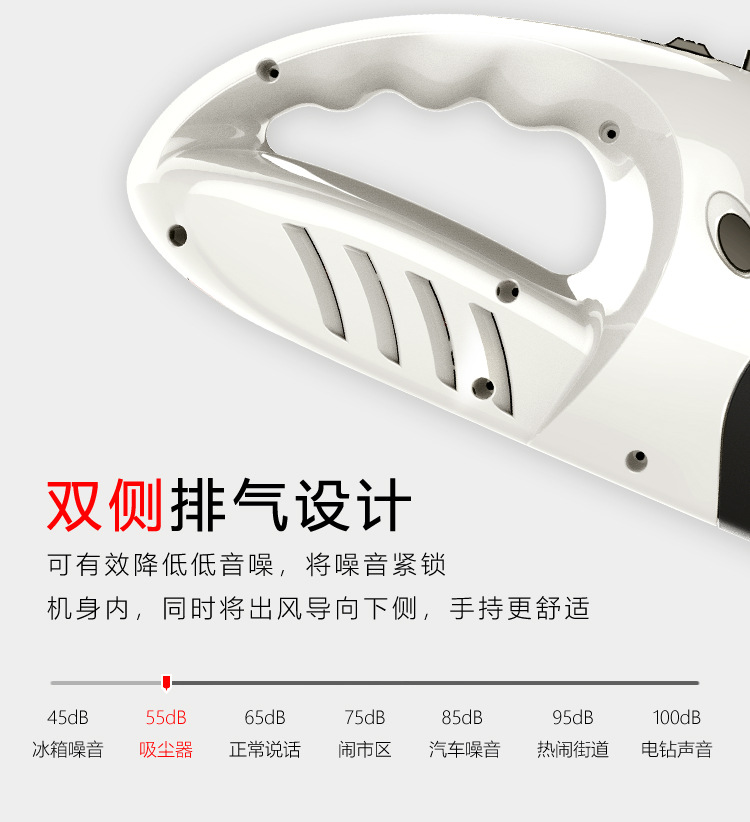 High-power vacuum cleaner, handheld cordless vacuum cleaner, household car vacuum cleaner, dry and wet vacuum cleaner, vibration pic 5