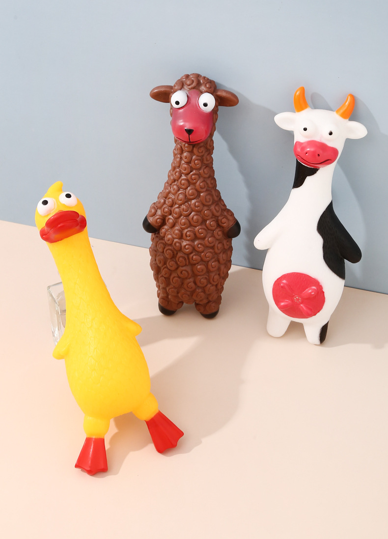 亚马逊爆款小狗发声玩具批发 磨牙耐咬搪胶狗狗玩具跨境宠物用品详情7