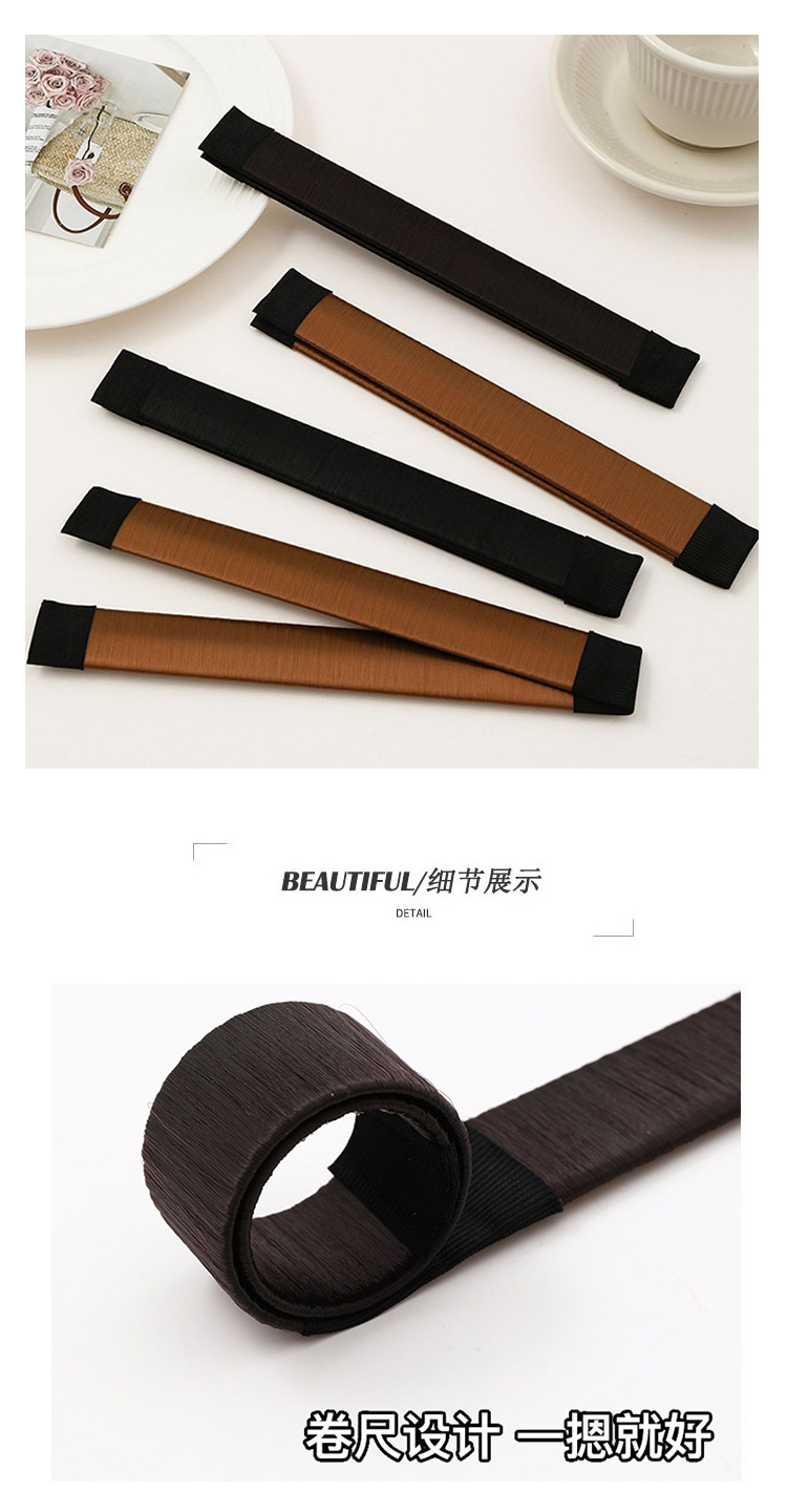 Hairpin, bun hairstyle, fixed female Korean styling tool, lazy person, fluffy flower bud hairstyle, wig, papapapa ring headwear pic 26