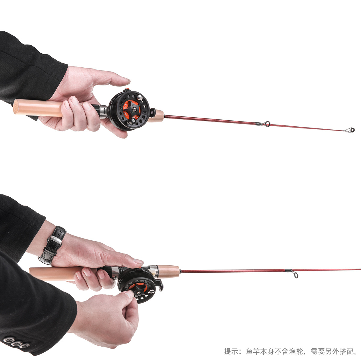 27747 LEO Leou [Ultra-Short Retractable Ice Fishing Rod Set] Export Fishing Rod Winter Fishing AliExpress Fishing gear pic 7
