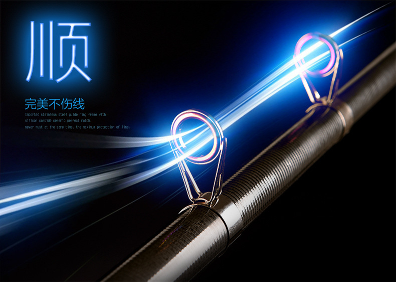 27260 [Knight Ultra-Short Fishing Rod] Ultra-short Carbon Metal Rear-seat fishing Rod, casting rod and fishing gear wholesale pic 5