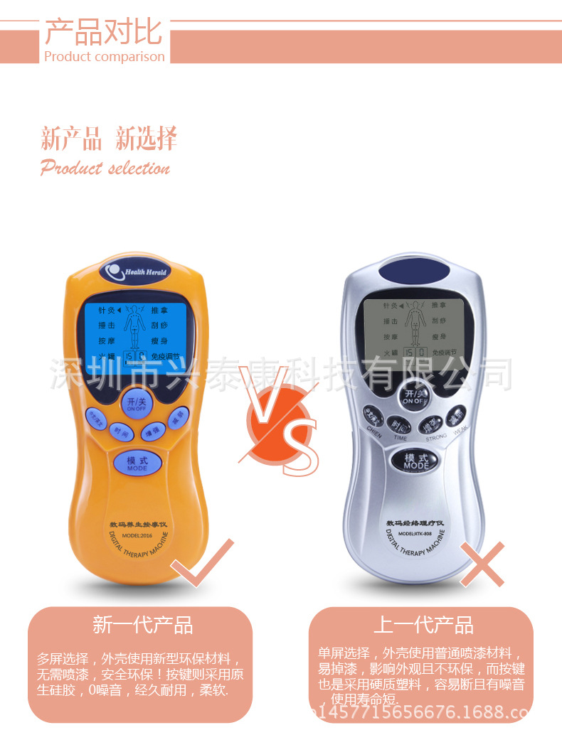 Sales gifts: Low-frequency meridian device, digital meridian therapy device, cervical massager, lumbar pulse massager manufacturer pic 13