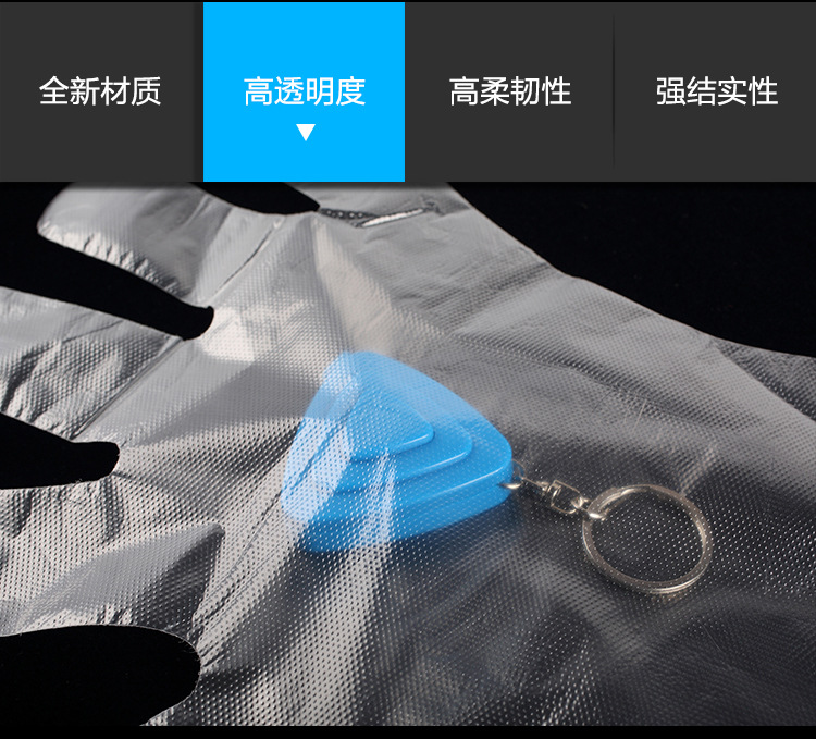 Wholesale food-grade plastic PE disposable gloves for hair care, hygiene, kitchen and catering, factory direct sales, individual packaging pic 9