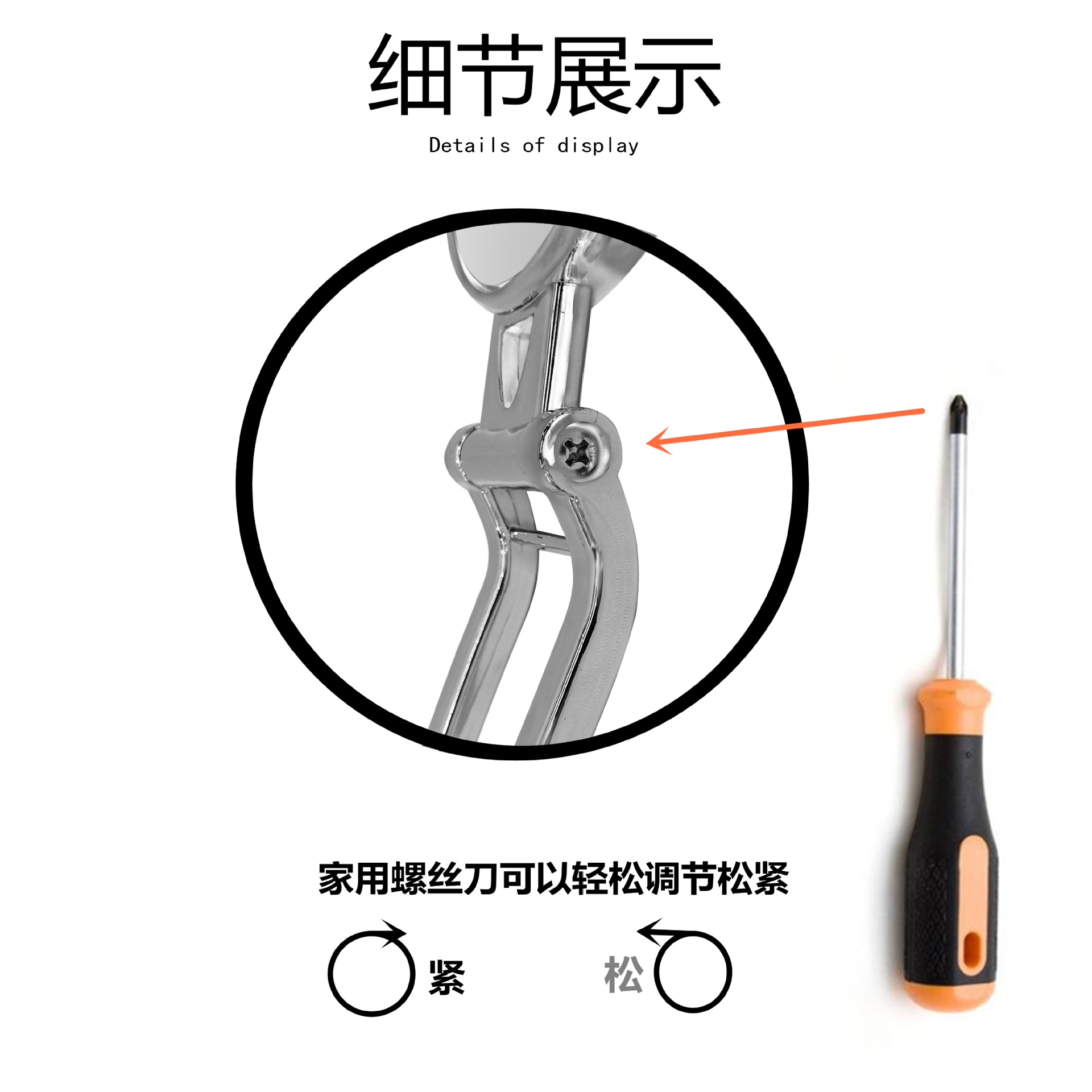电镀折叠镜宿舍化妆镜 厂家批发 手柄镜 美容院专用手拿镜子详情20