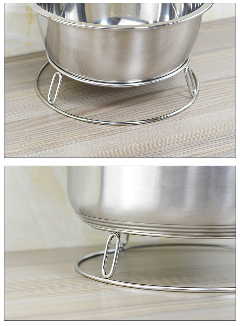 Kaiwang stainless steel kitchen pot rack, kitchen steamer rack, thickened double-layer wok rack, heat insulation pad, anti-scald rack wholesale pic 25