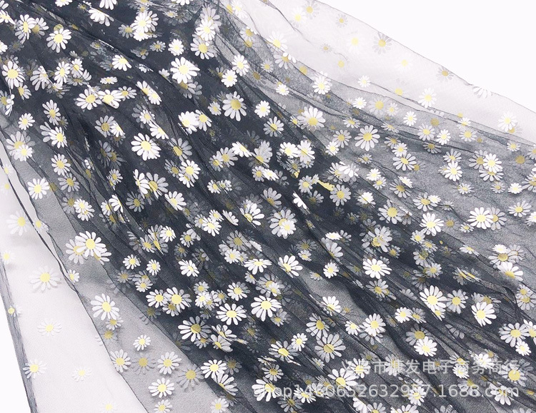 Discount: Daisy gel paste, gauze, soft fabric, stage costumes, performance fabric, veil, princess dress, gauze dress, photo shoot pic 9