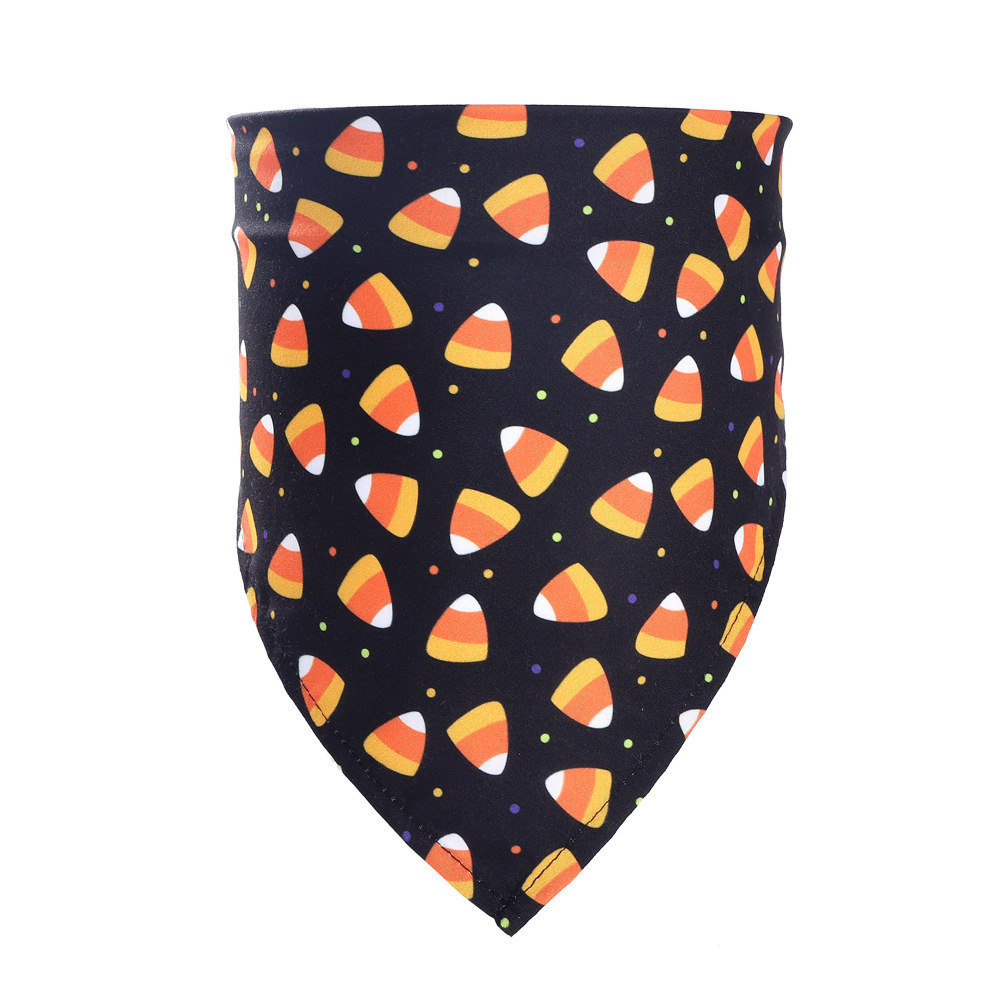 Pet scarf, Halloween pet saliva towel, cat decorative scarf, scarf, dog single-layer cute triangular scarf pic 5