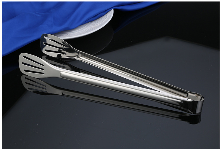 Stainless steel tongs, three-wire food tongs, multi-functional barbecue tongs, fried fish tongs, bread tongs, food tongs, barbecue tongs, kitchenware, kitchen tools, baking utensils, buffet tongs pic 13