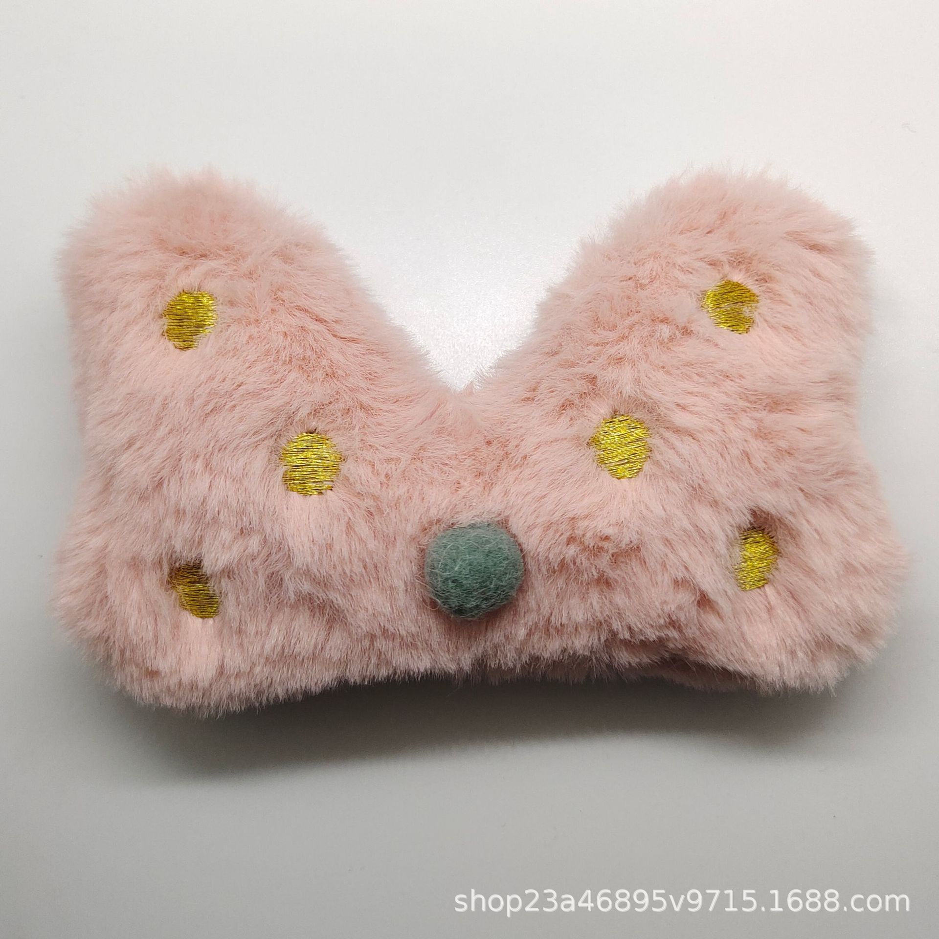 新款毛绒蝴蝶结笑脸公仔 发饰服饰包包帽子配件材料配件辅料详情1