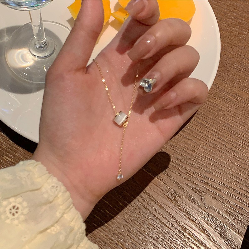 小众设计感轻奢项链女ins风珍珠组合百搭不掉色锁骨链高级感饰品详情19